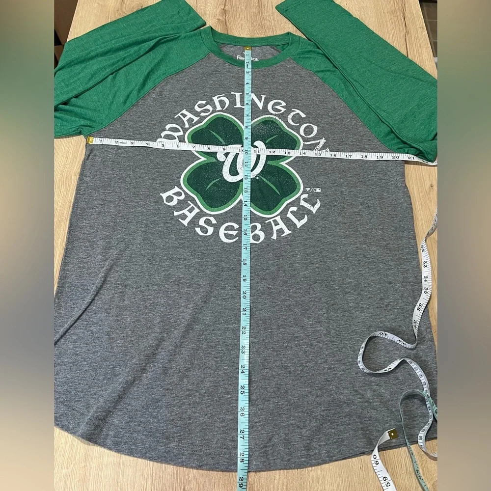 Fanatics Washington Nationals Celtic Raglan Long Sleeve T-Shirt - Picture 5 of 6